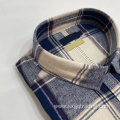 plaid flannel checkered long sleeve shirt men